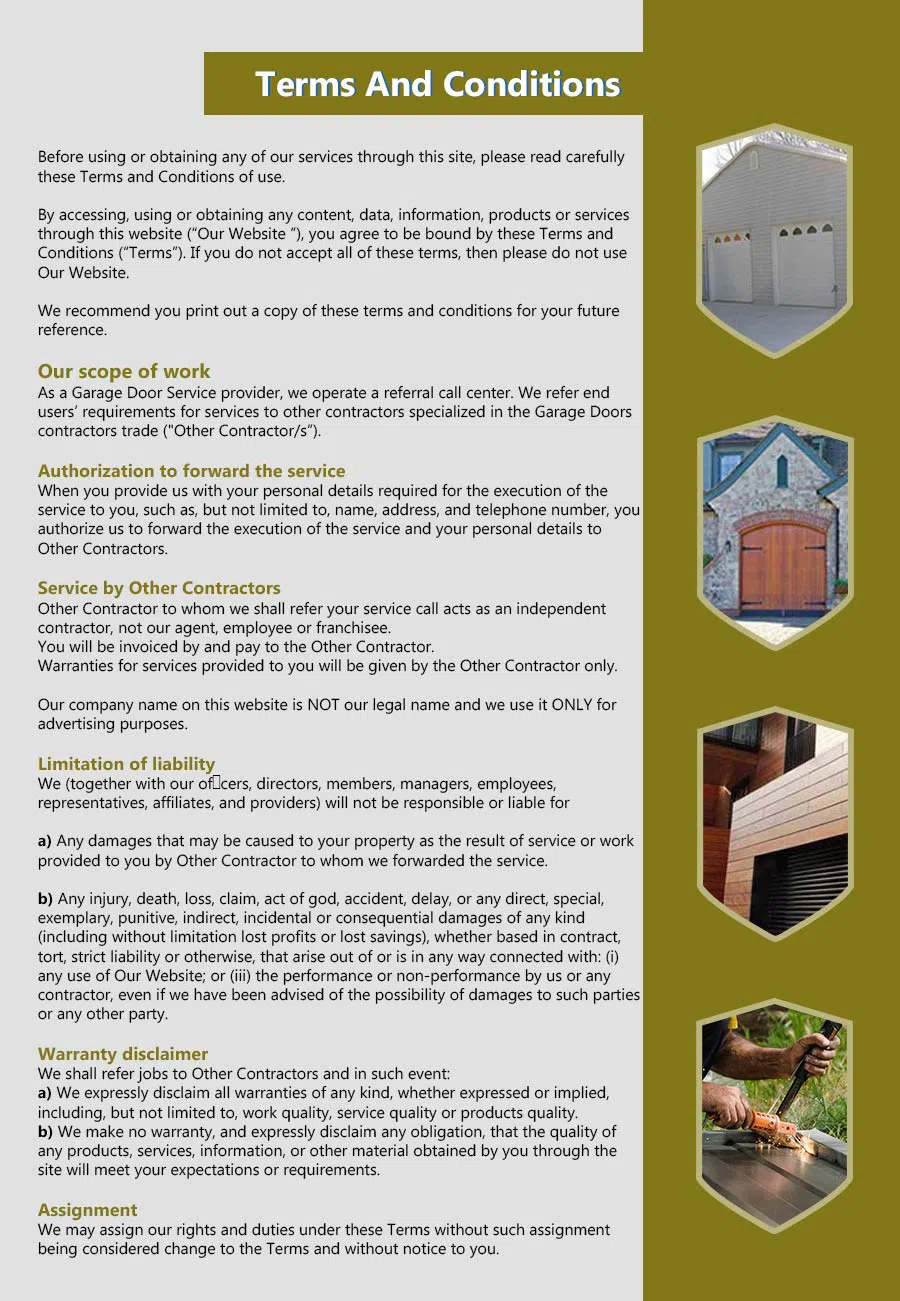 HighTech Garage Doors Terrell, TX 469-217-7549